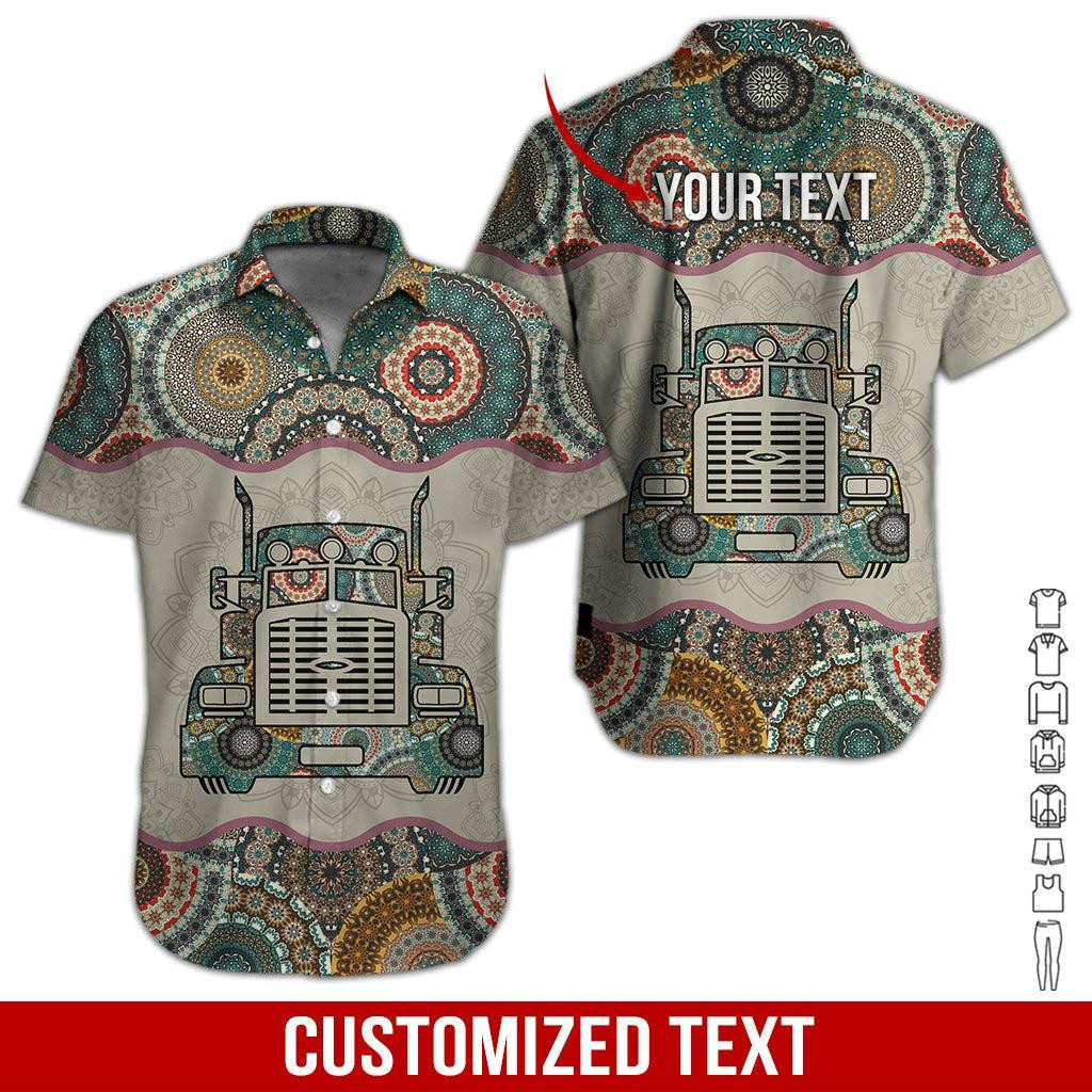 Love Truck Uniform Personalized Hawaiian Shirt