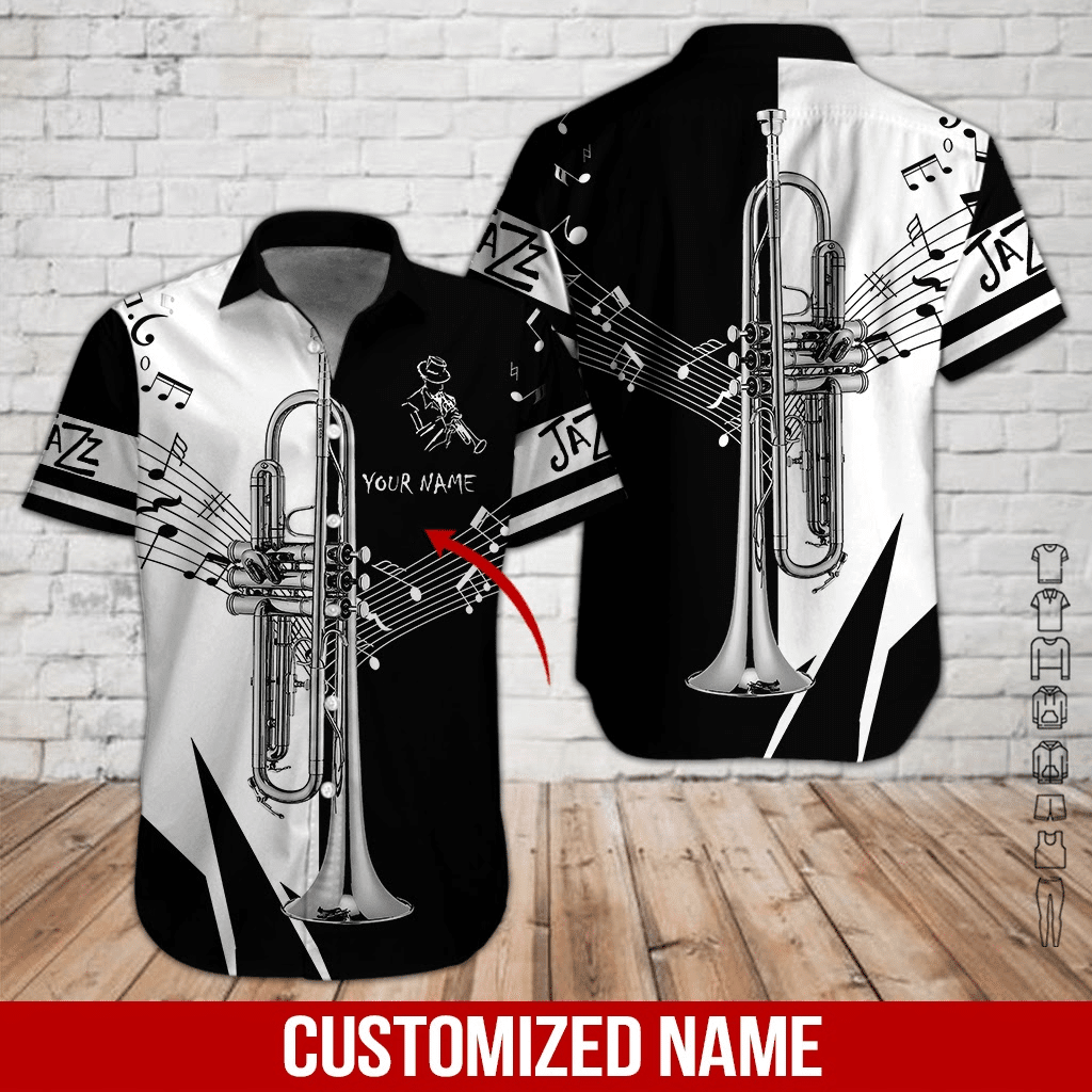 Love Trumpet Personalized Hawaiian Shirt