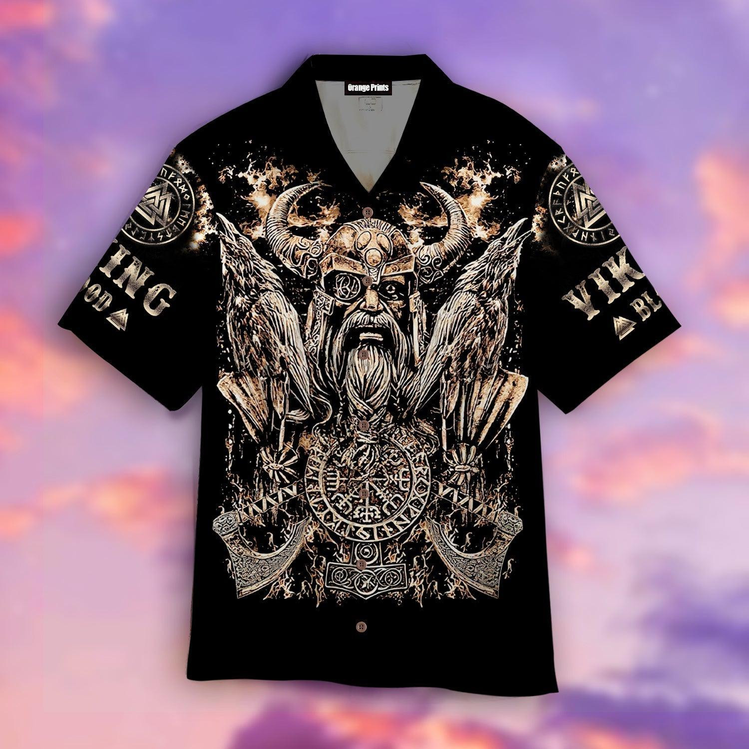 Love Viking Odin Hawaiian Shirt