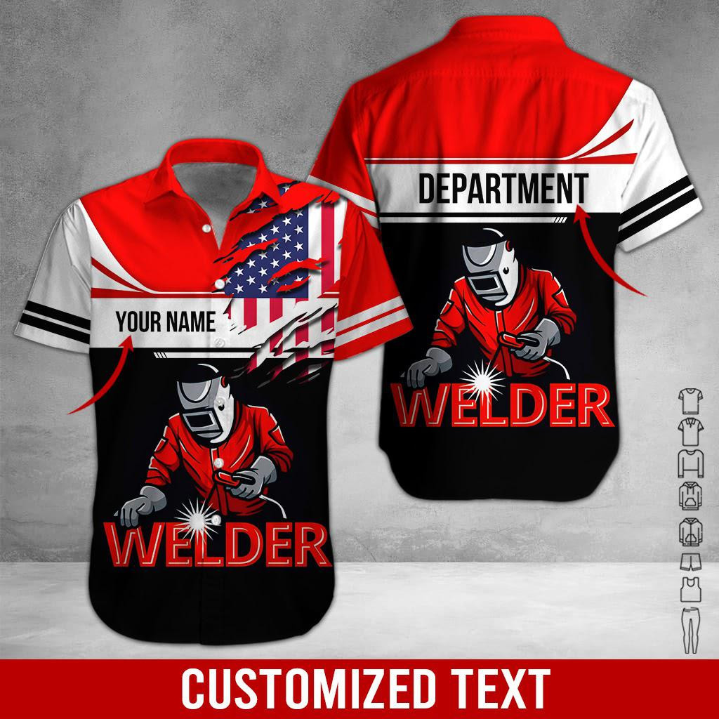 Love Welder Personalized Hawaiian Shirt