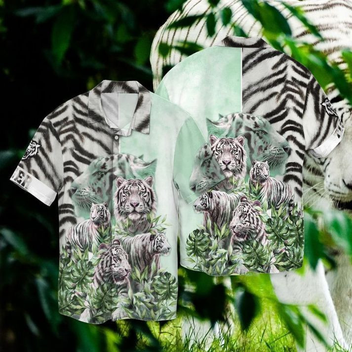 Love White Tiger 1 Hawaiian Shirt