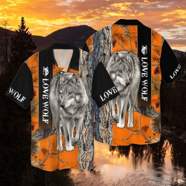 Love Wolf 1 Hawaiian Shirt