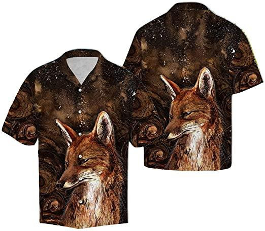 Lovely Fox Hunting Hawaiian Shirt
