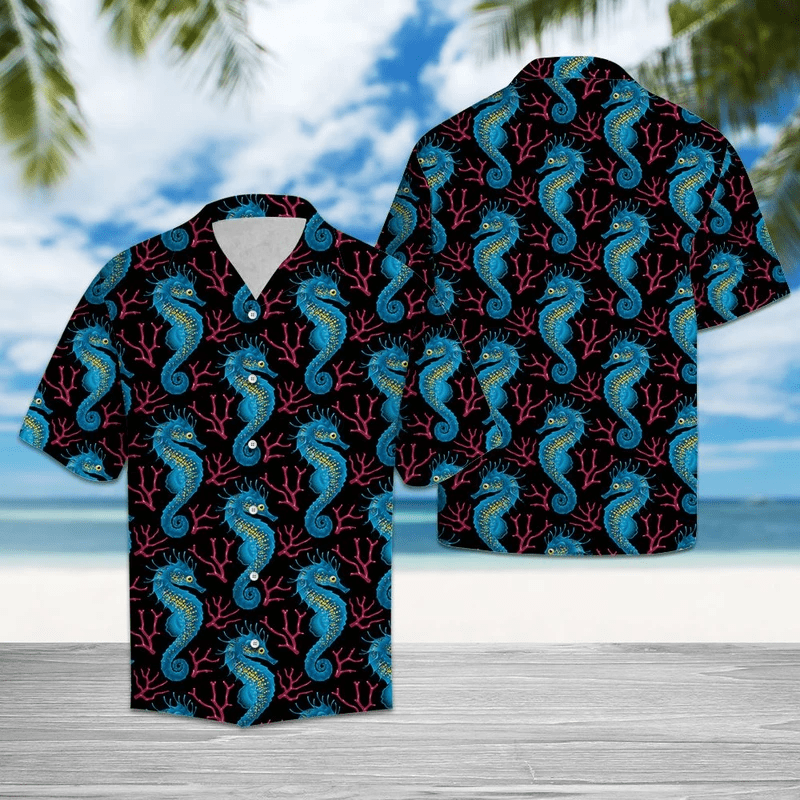 Lovely Sea Horse Hawaiian Shirt
