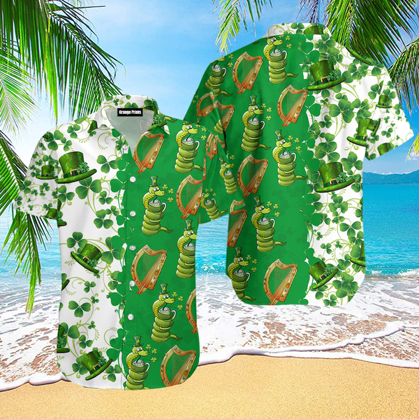Lucky Snack Irish St Patricks Day Hawaiian Shirt