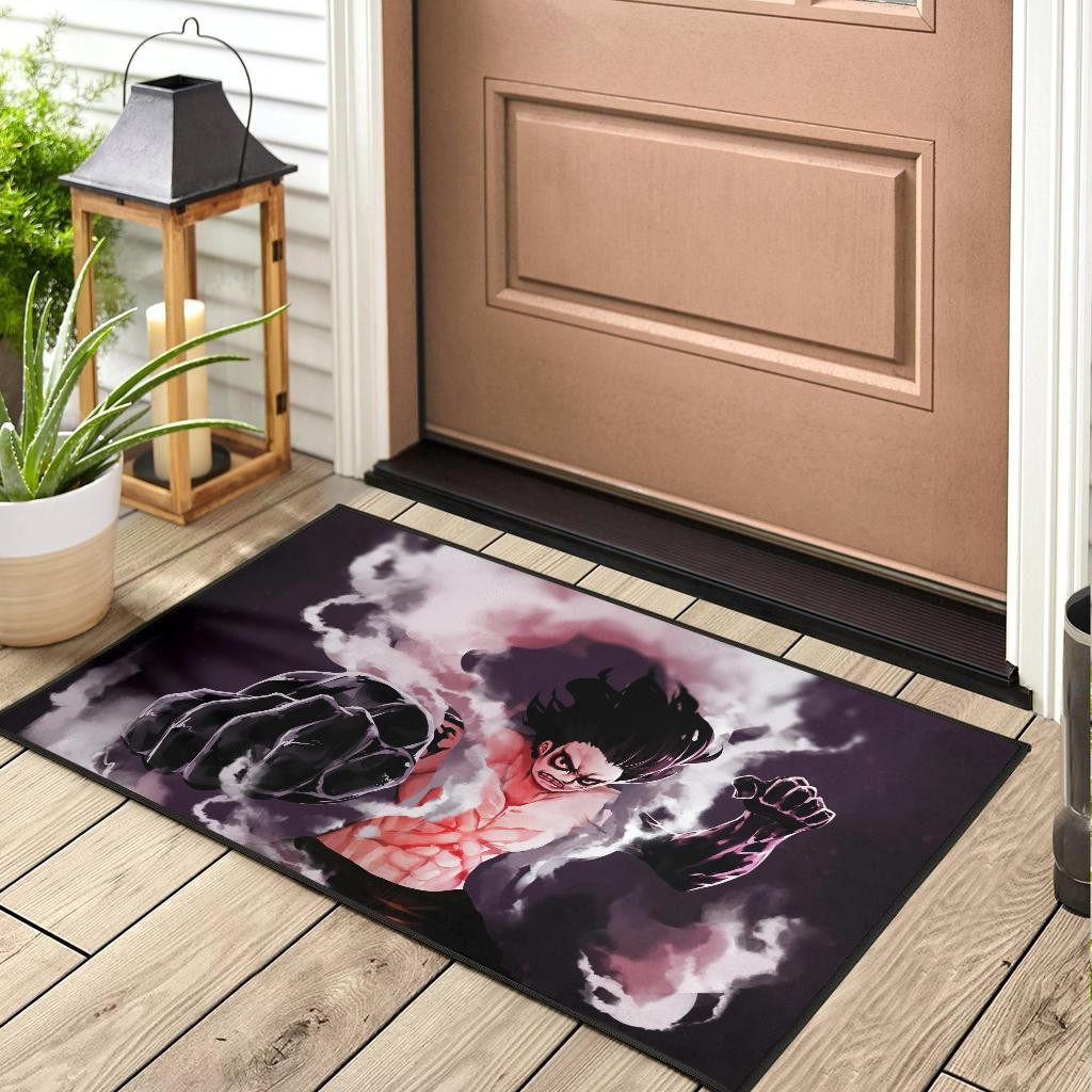 Luffy Gear 4 Snakeman One Piece Anime Rubber Doormats - Image 3