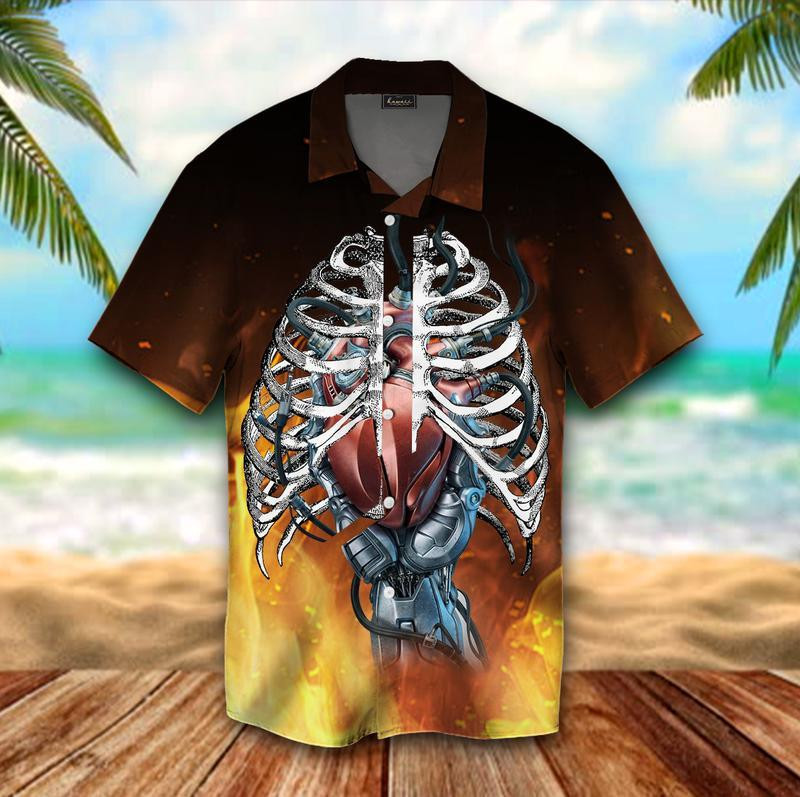 Machine Bone Hawaiian Shirt
