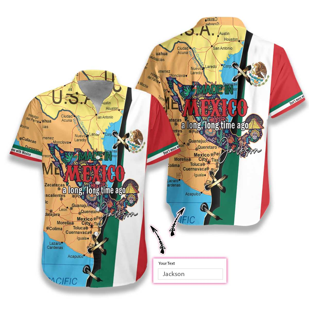 Made In Mexico A Long Long Time Personalized Hawaiian Shirt