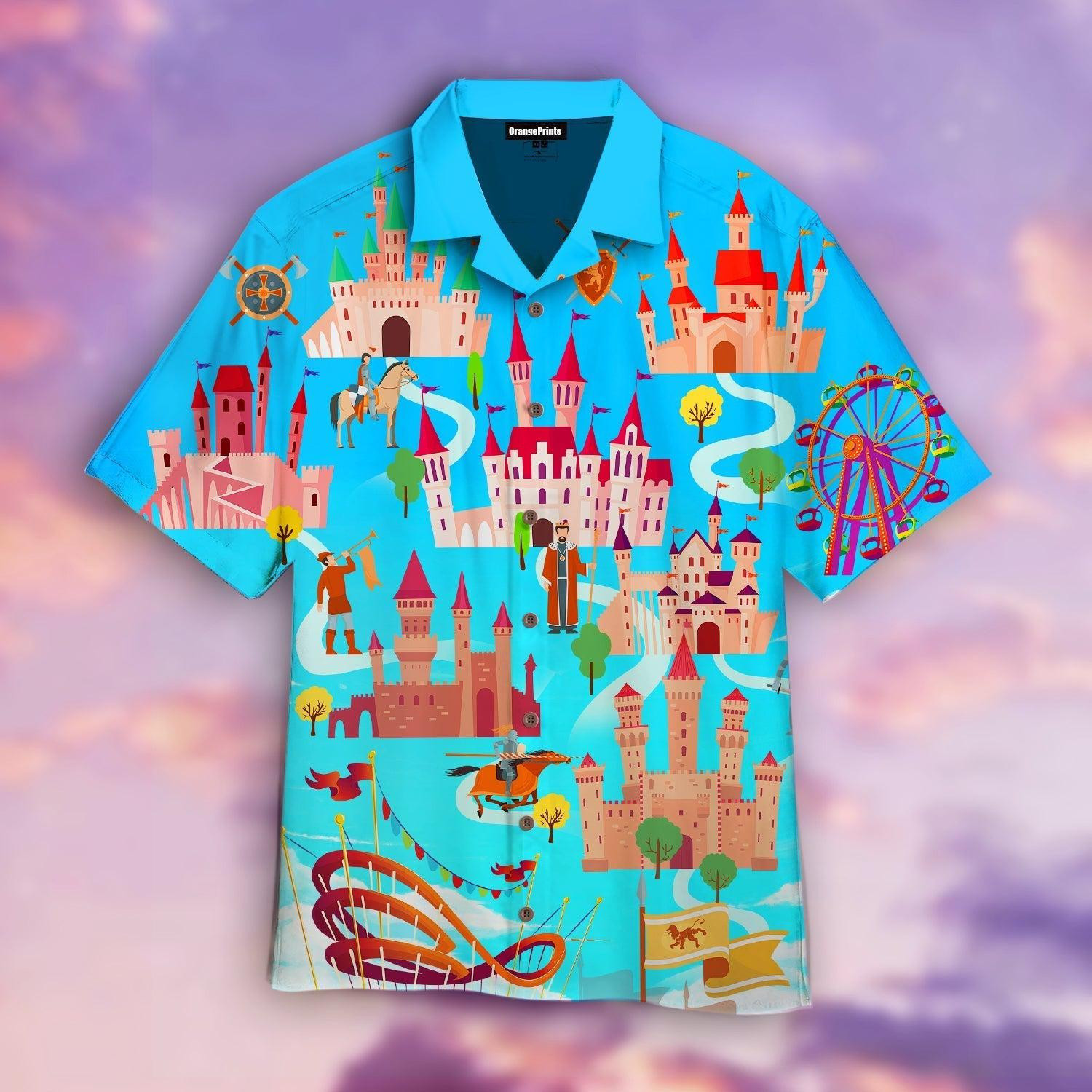 Magic Kingdom Blue Hawaiian Shirt