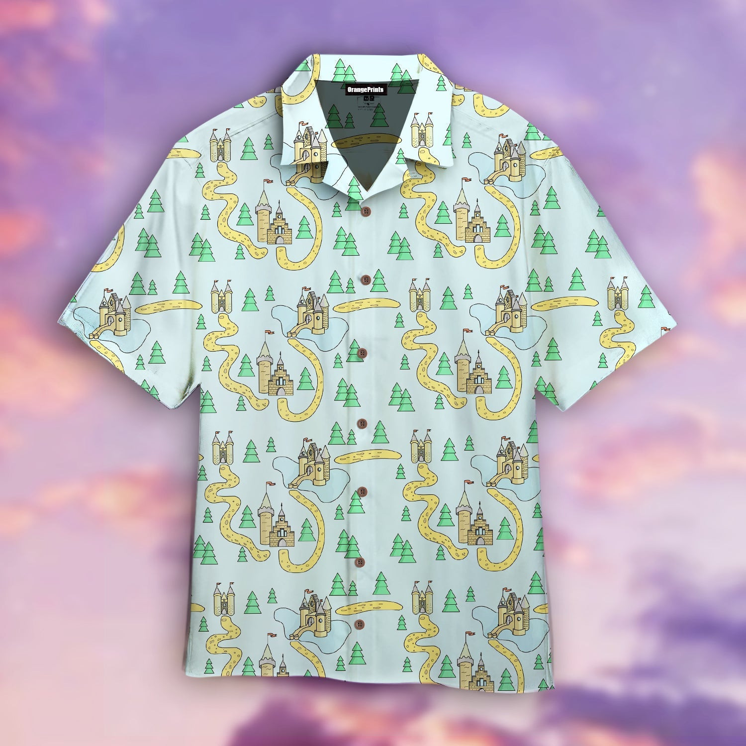 Magic Kingdom Pattern Hawaiian Shirt