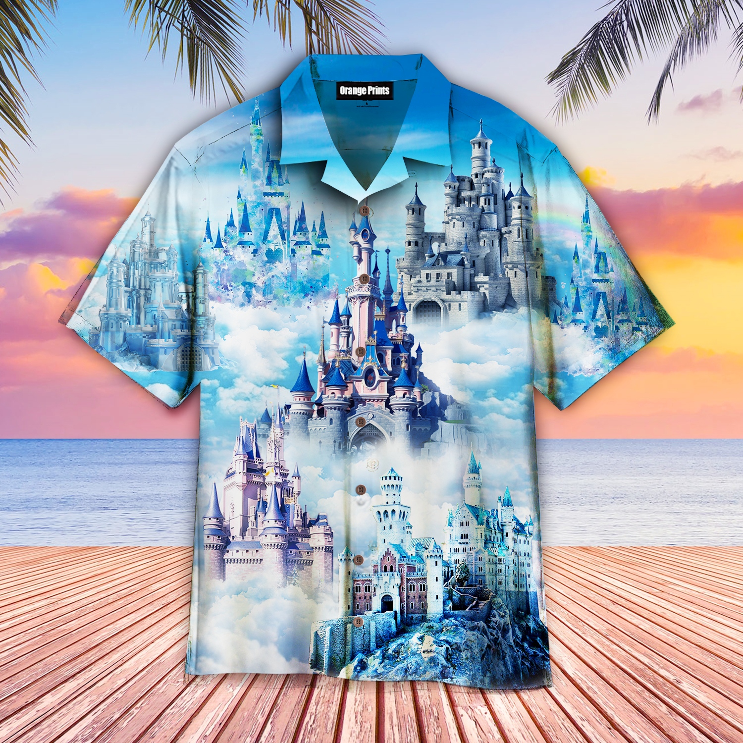 Magic Kingdom Purple Hawaiian Shirt