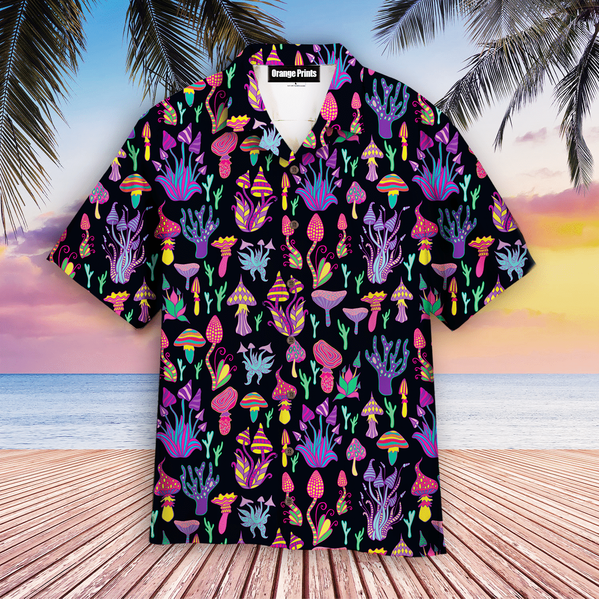 Magic Psychedelic Mushroom Hawaiian Shirt