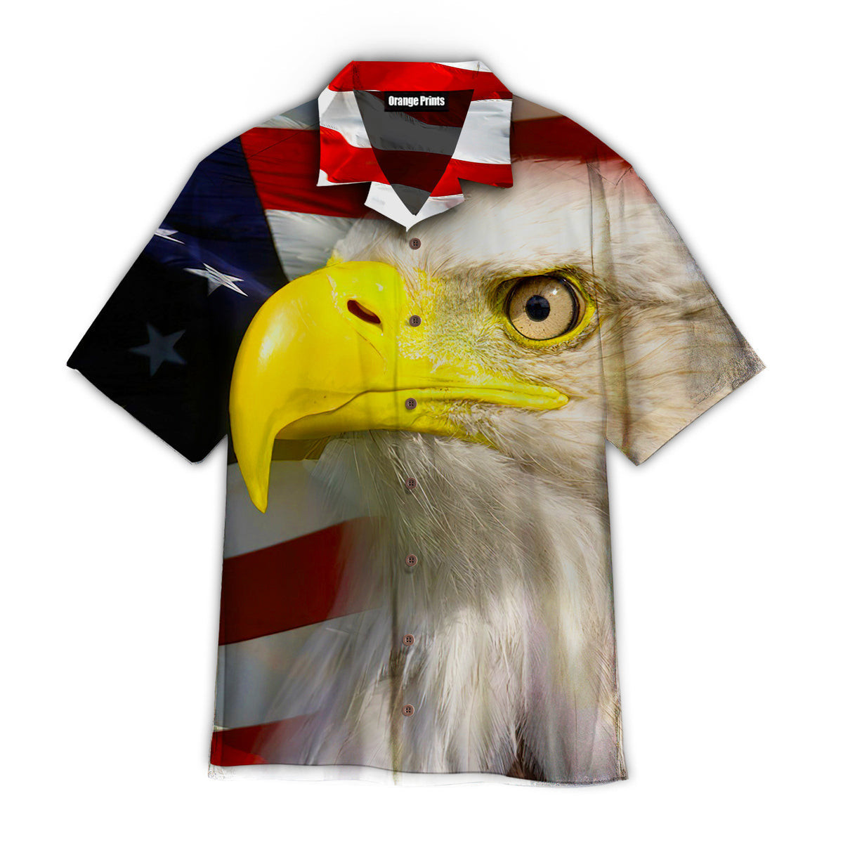 Majestic Bald Eagle Hawaiian Shirt