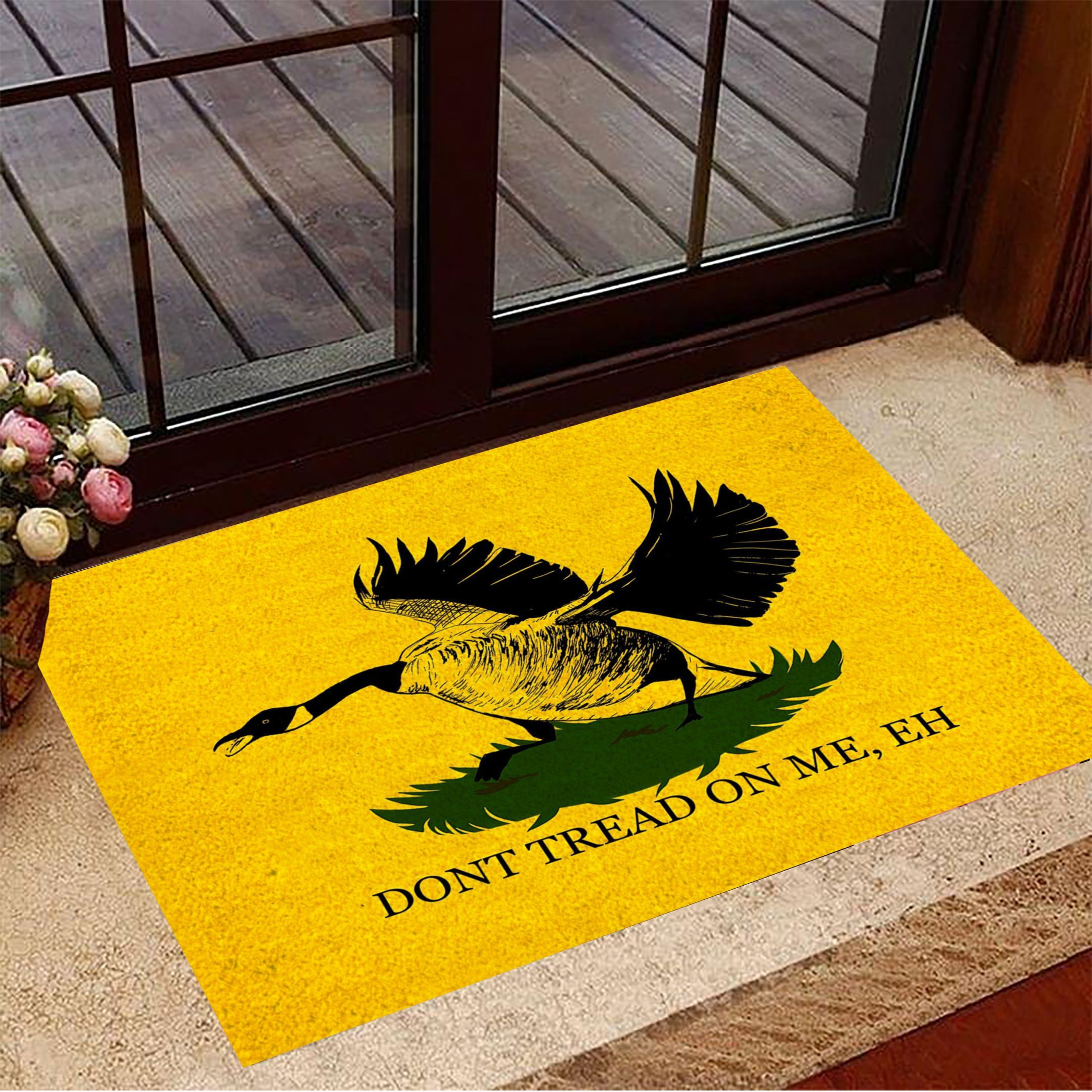 Mallard Don't Tread On Me Eh Rubber Doormat Welcome Rubber Doormat New Home Presents