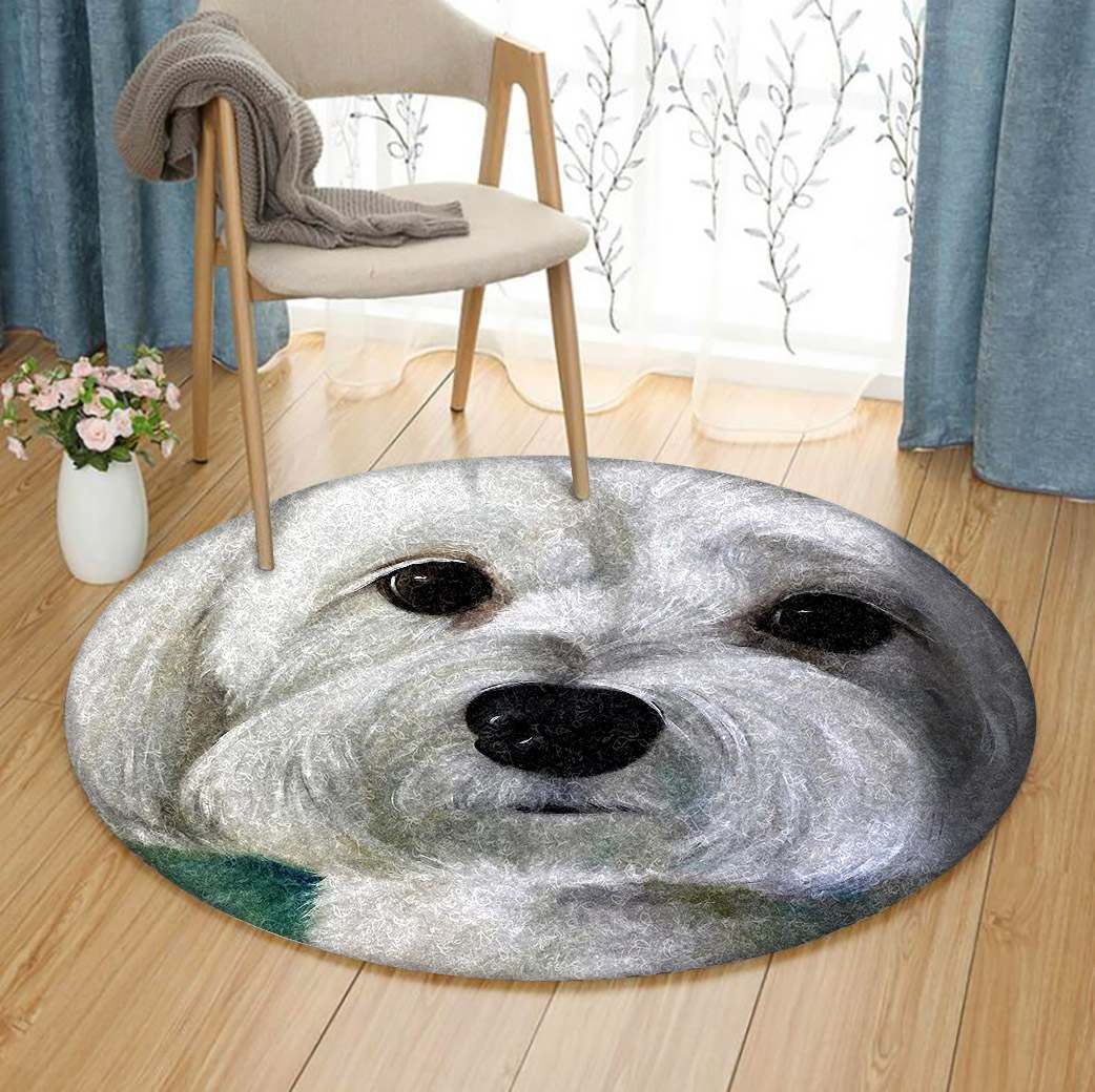 Maltese Round Rug Carpet Bedroom Livingroom Home Decor