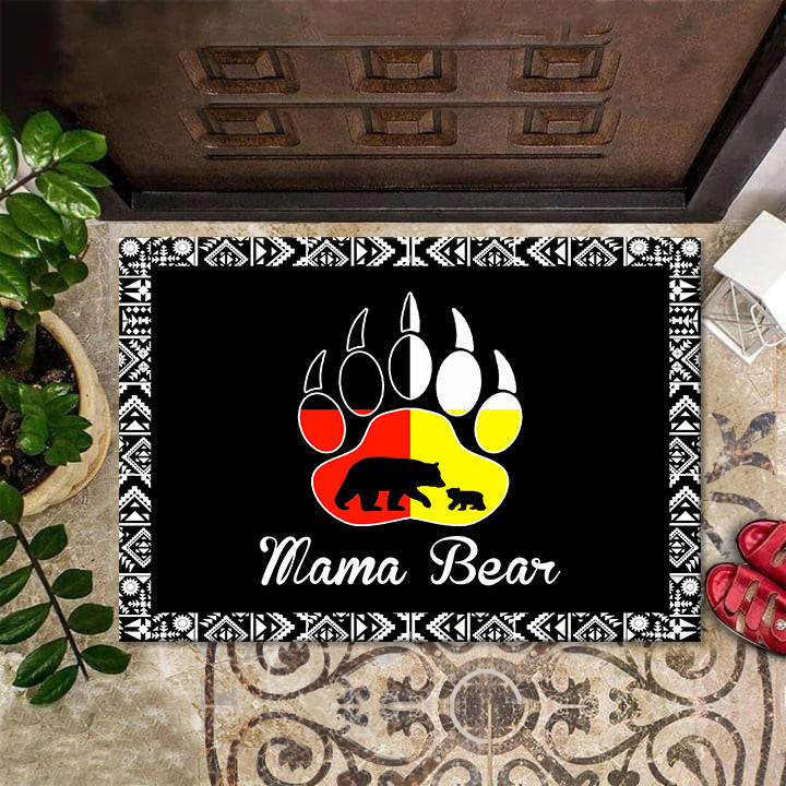 Mama Bear Rubber Doormat Paw Print Best Indoor Door Mats Home Decor Gifts For Family
