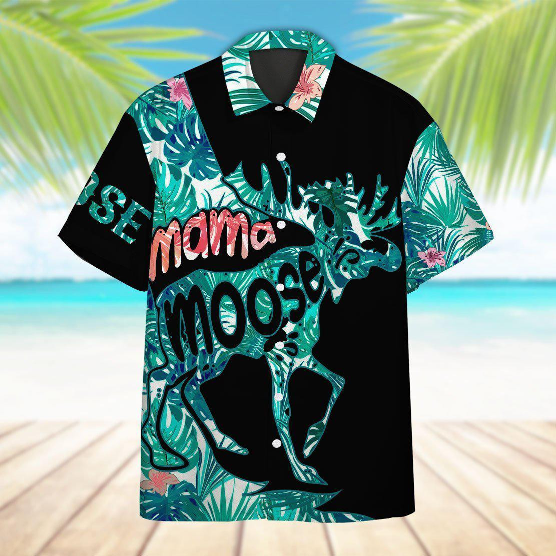 Mama Moose Mother Day Gift Hawaiian Shirt