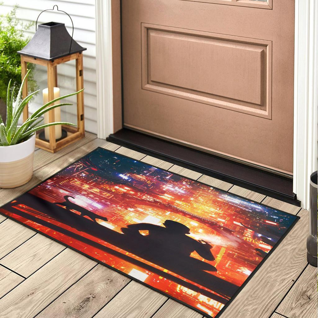 Man And Cat Rubber Doormats - Image 3