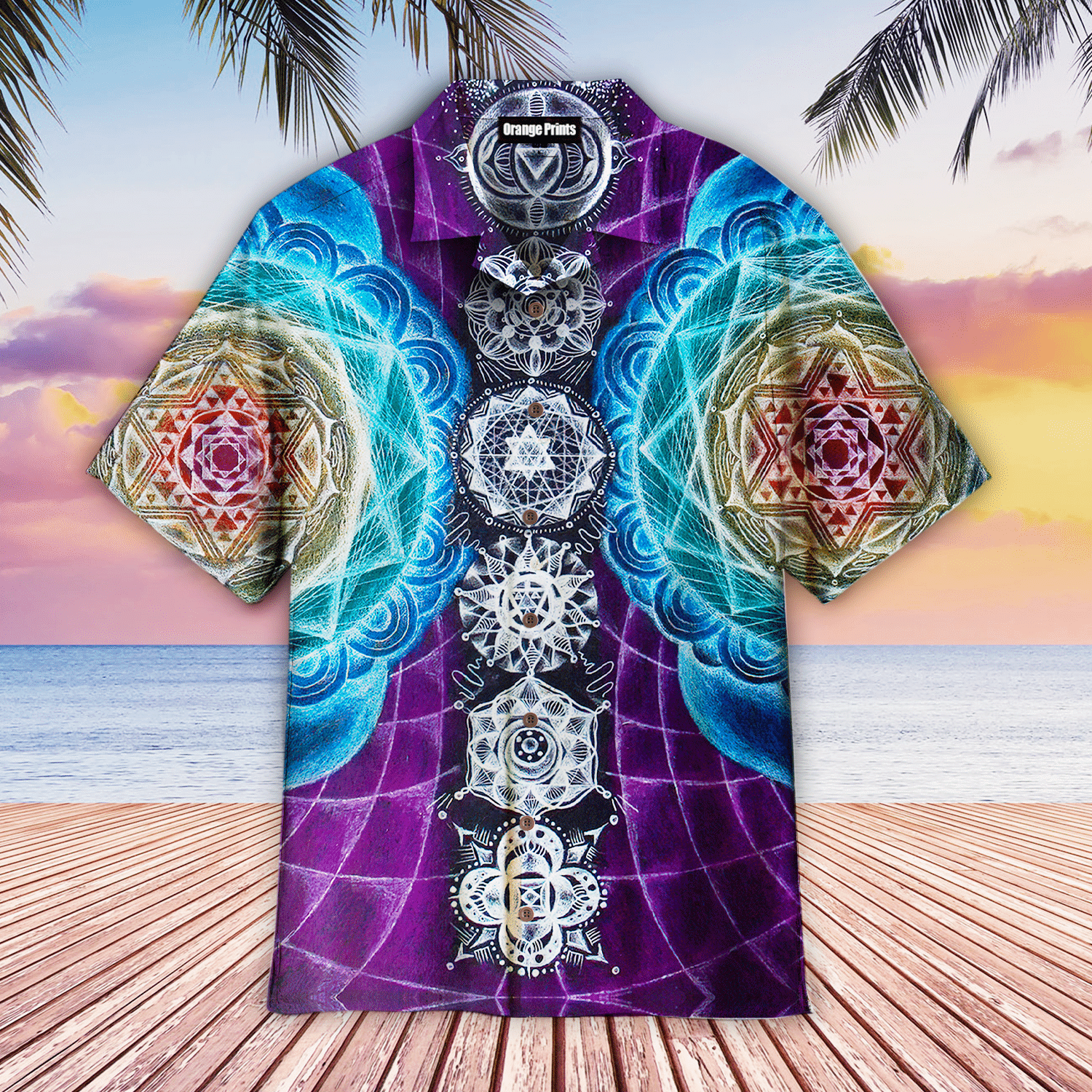 Mandala Chakra Hawaiian Shirt