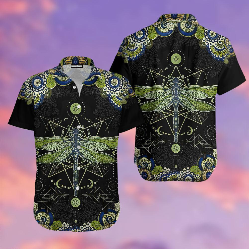 Mandala Dragonfly Hawaiian Shirt