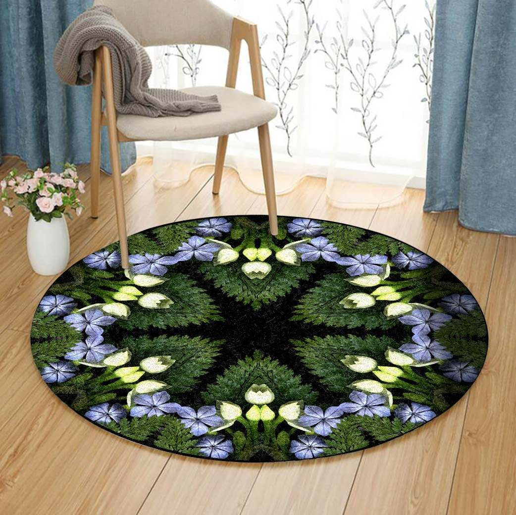 Mandala Flower Round Rug Carpet Bedroom Livingroom Home Decor