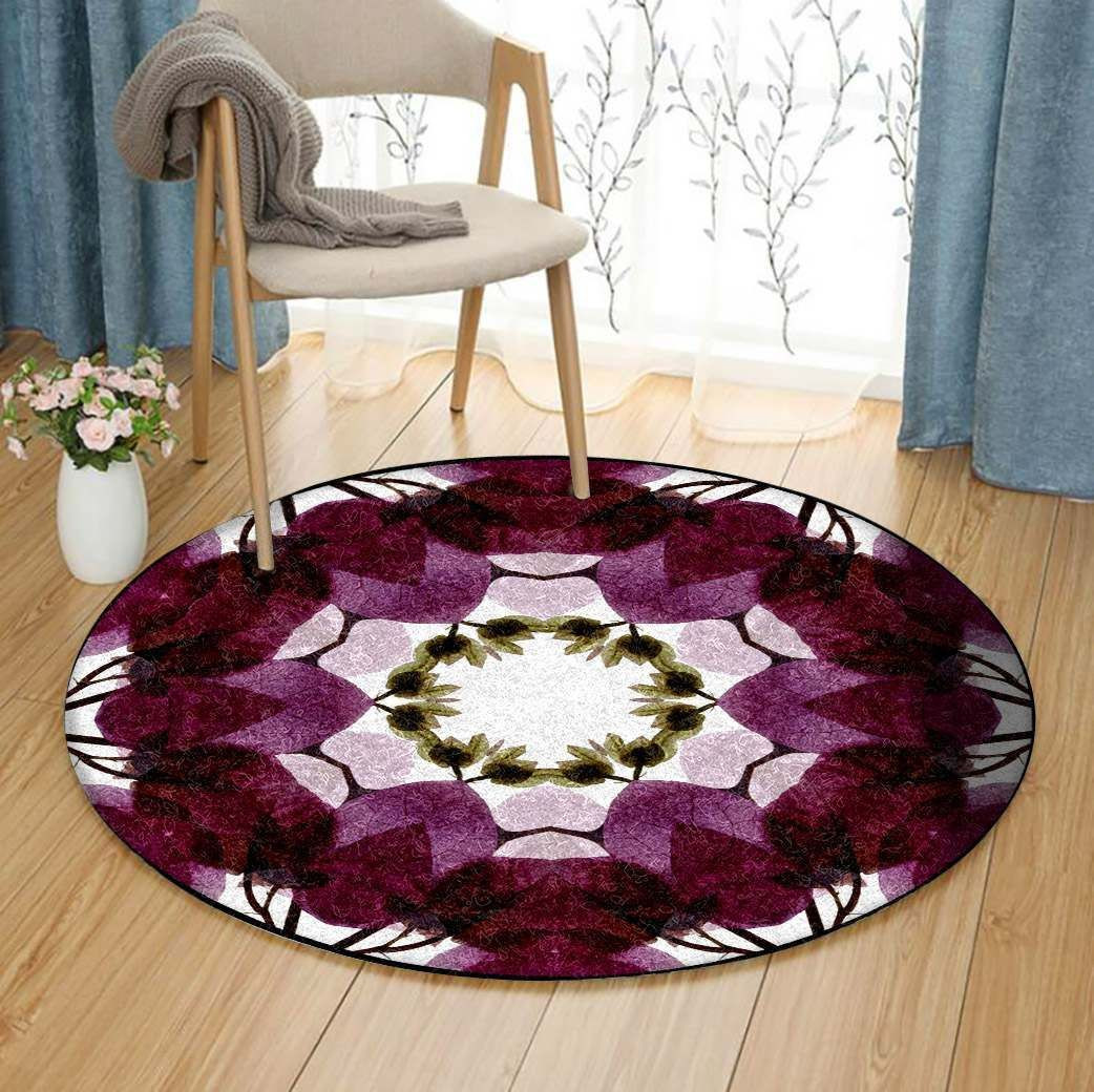 Mandala Flower Round Rug Carpet Bedroom Livingroom Home Decor