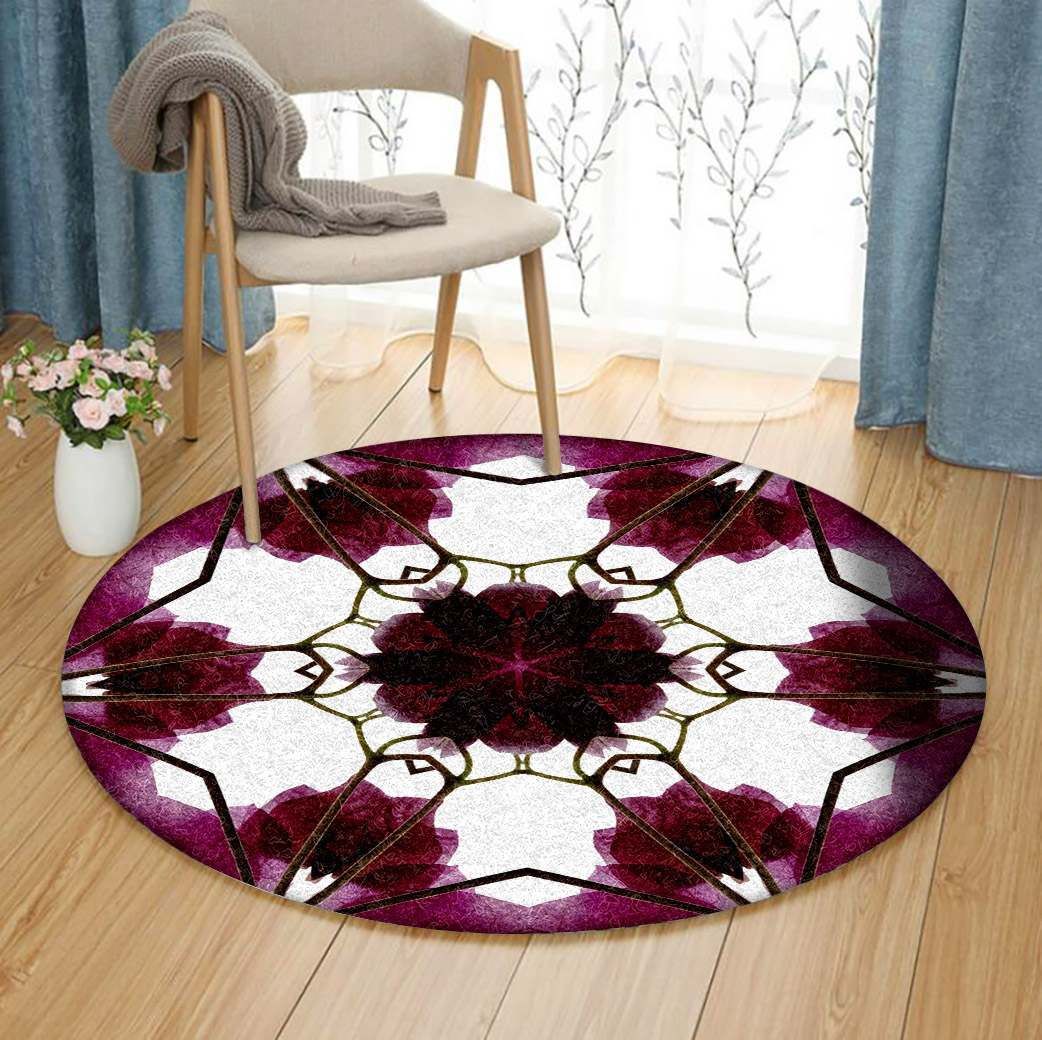Mandala Flower Round Rug Carpet Bedroom Livingroom Home Decor