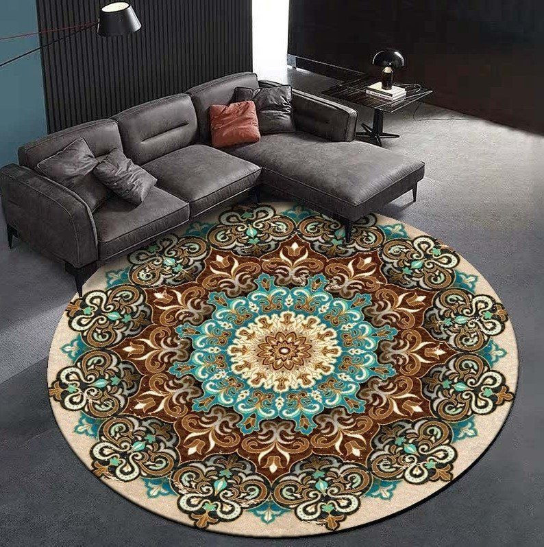 Mandala Round Rug Carpet Bedroom Livingroom Home Decor