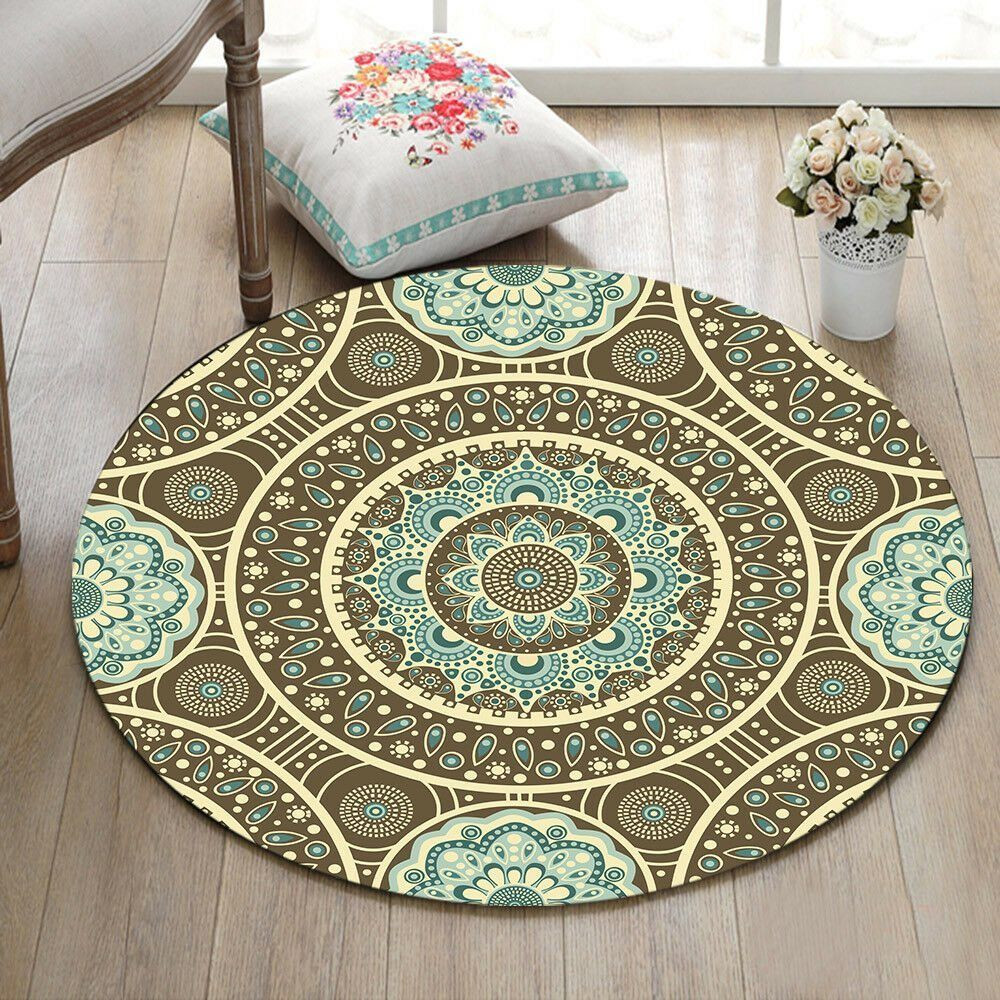Mandala Round Rug Carpet Bedroom Livingroom Home Decor