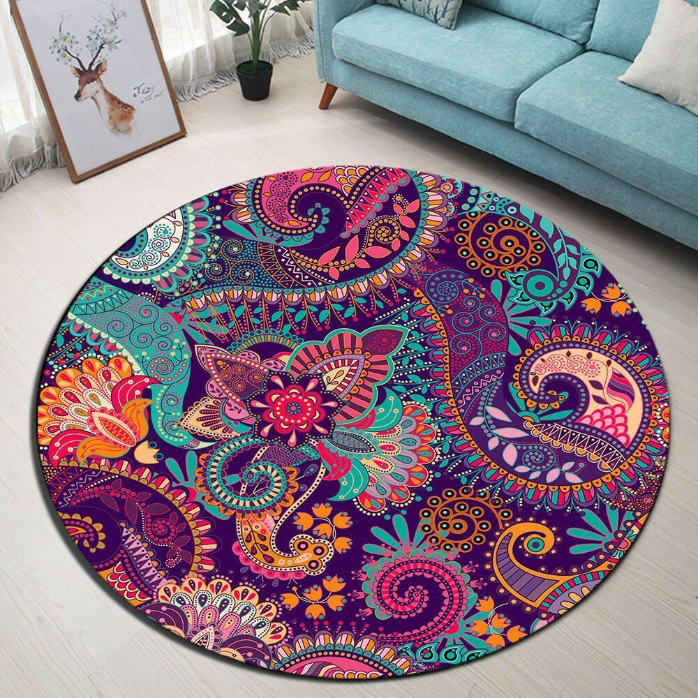 Mandala Round Rug Carpet Bedroom Livingroom Home Decor