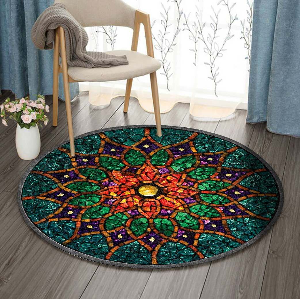 Mandala Round Rug Carpet Bedroom Livingroom Home Decor