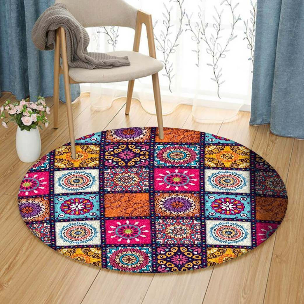 Mandala Round Rug Carpet Bedroom Livingroom Home Decor