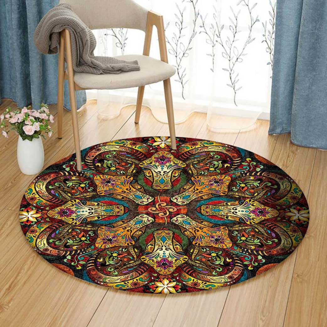 Mandala Round Rug Carpet Bedroom Livingroom Home Decor