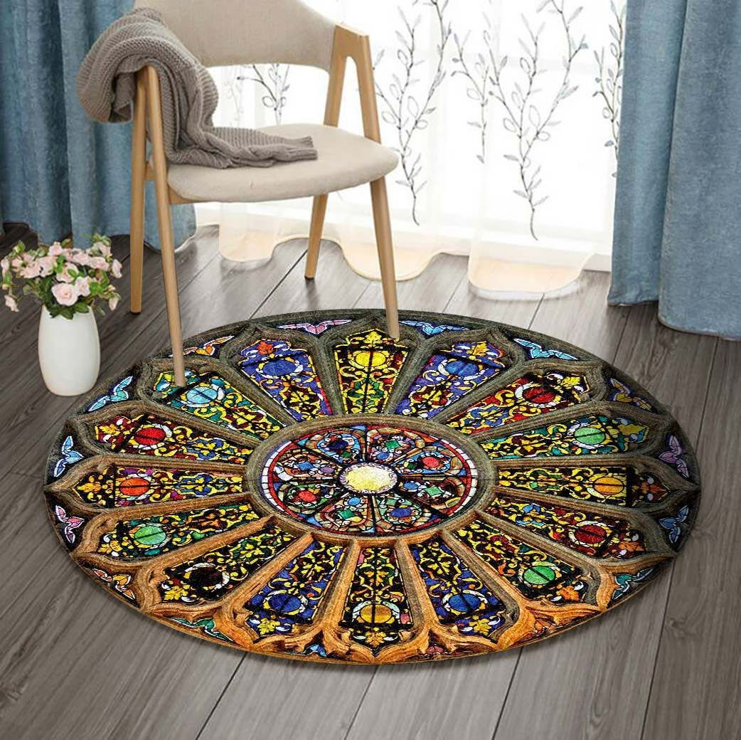 Mandala Round Rug Carpet Bedroom Livingroom Home Decor