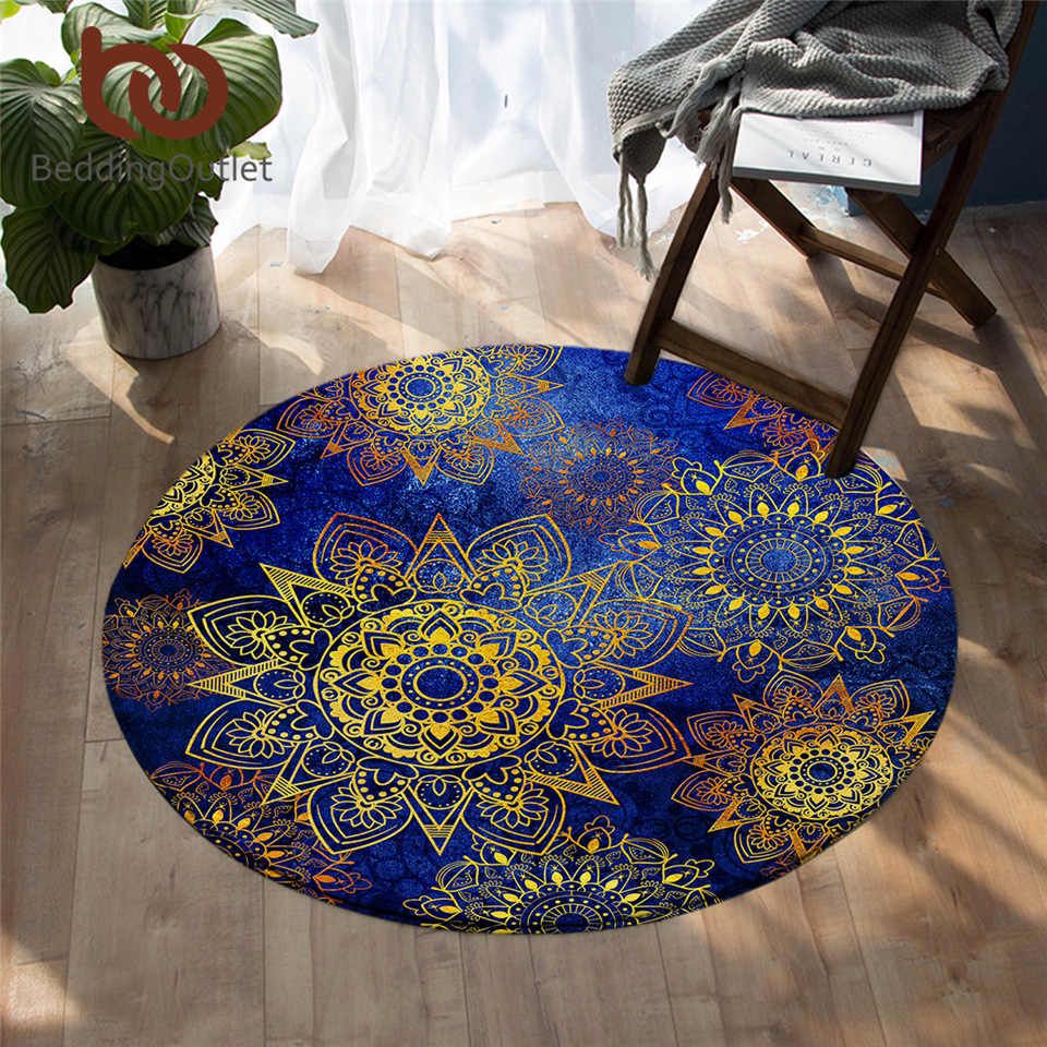 Mandala Round Rug Carpet Bedroom Livingroom Home Decor