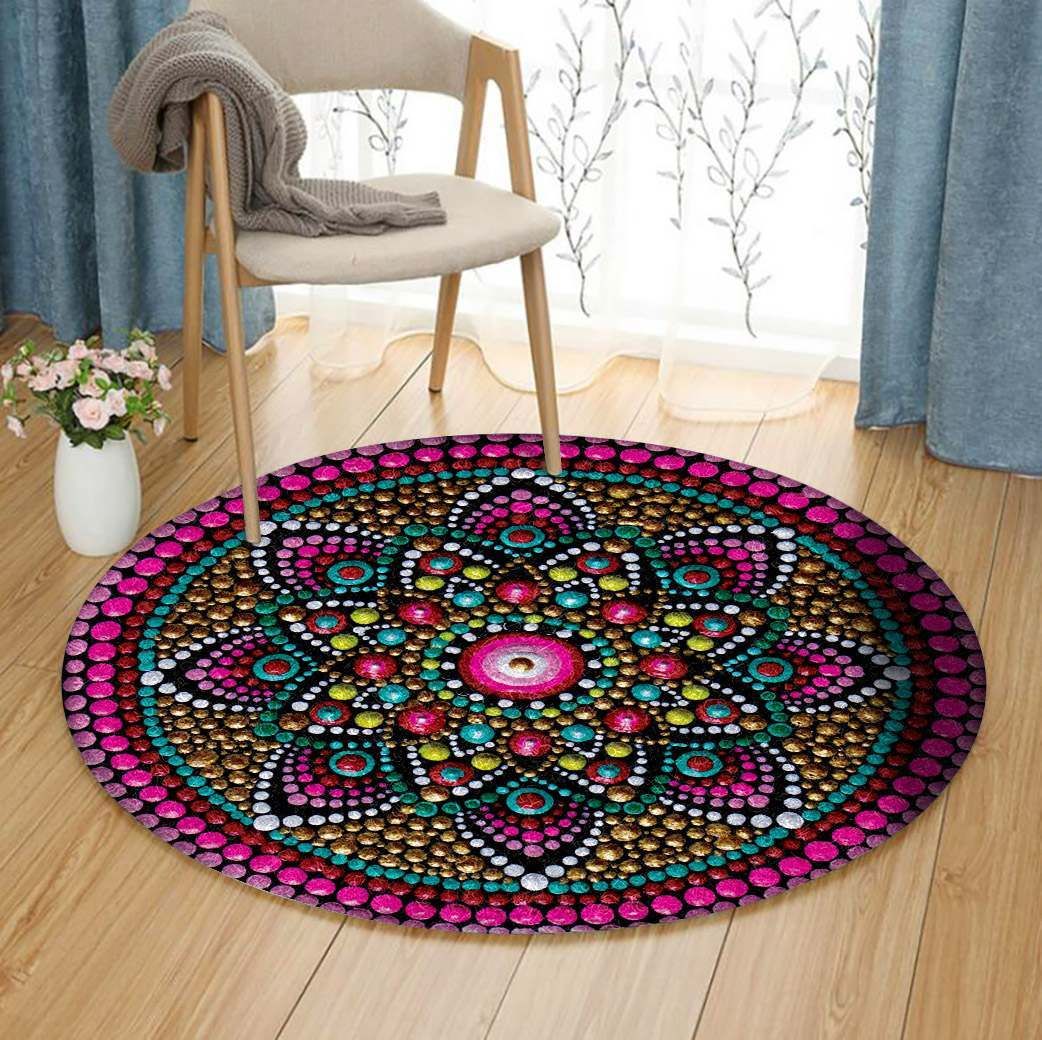 Mandala Round Rug Carpet Bedroom Livingroom Home Decor
