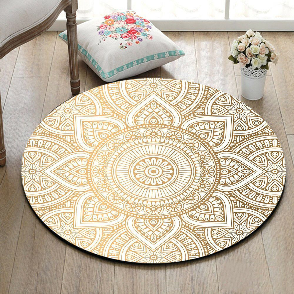 Mandala Round Rug Carpet Bedroom Livingroom Home Decor