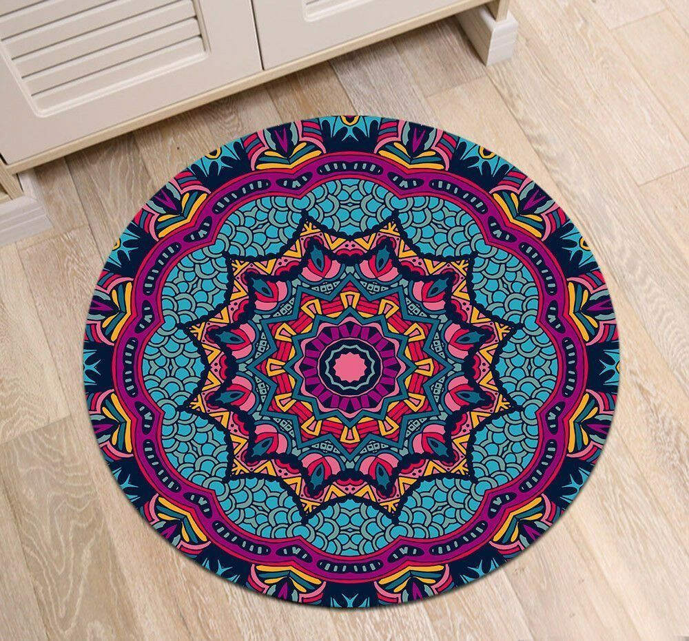 Mandala Round Rug Carpet Bedroom Livingroom Home Decor