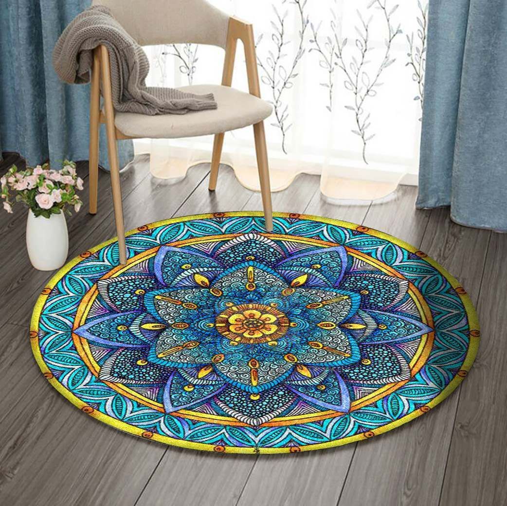 Mandala Round Rug Carpet Bedroom Livingroom Home Decor