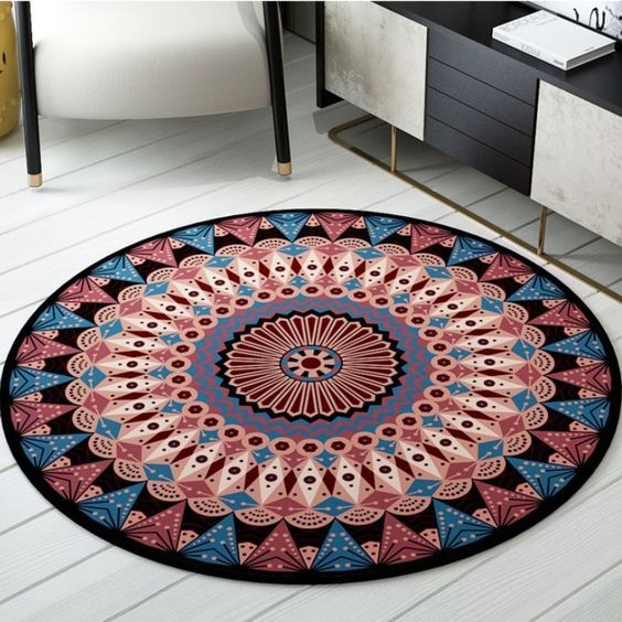 Mandala Round Rug Carpet Bedroom Livingroom Home Decor