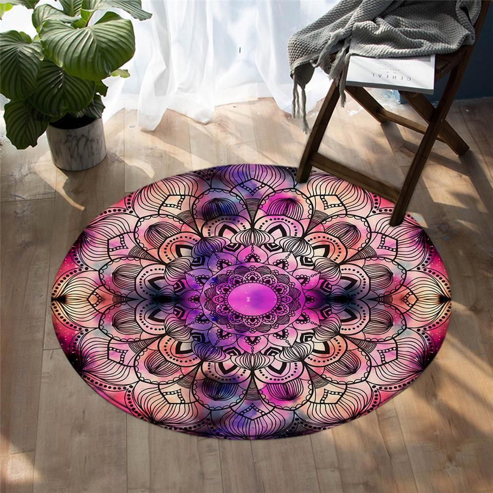 Mandala Round Rug Carpet Bedroom Livingroom Home Decor