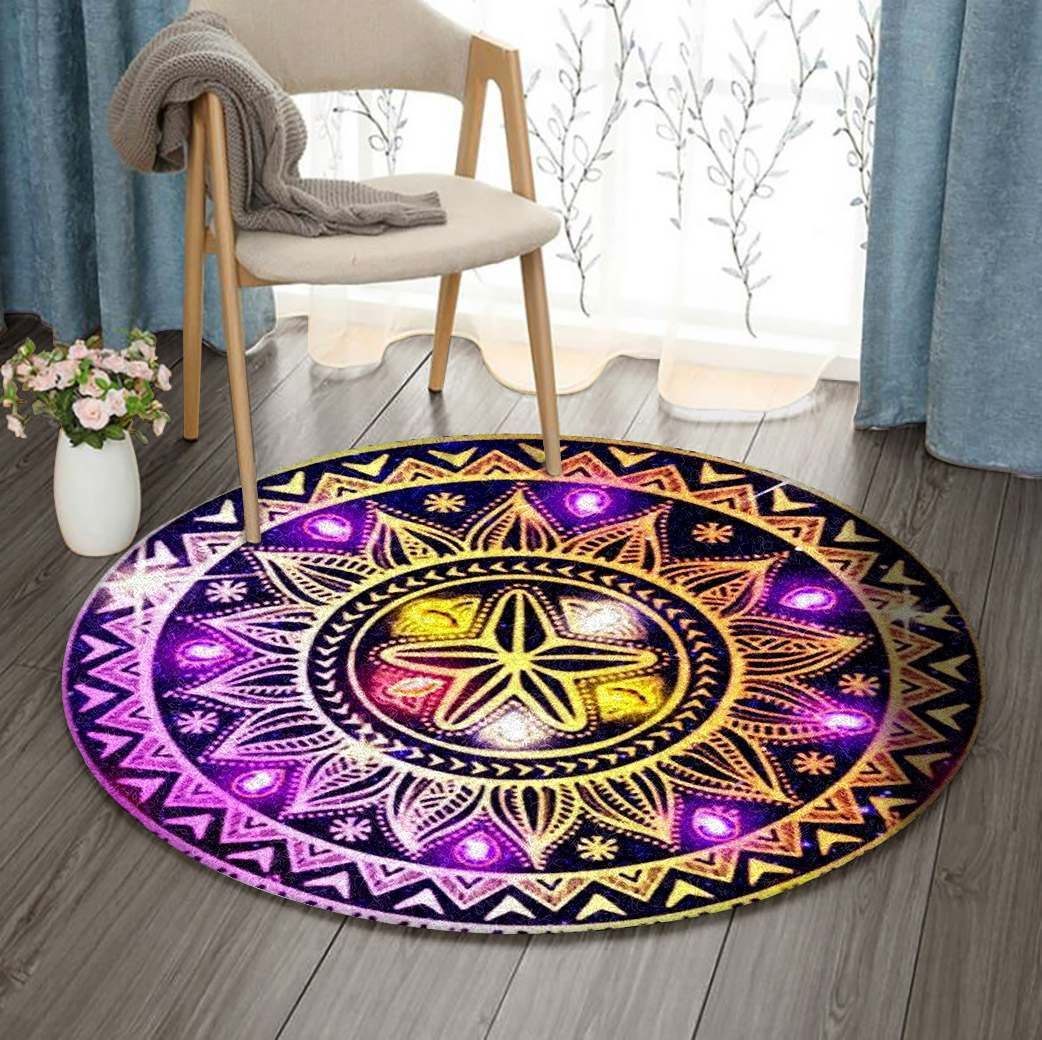 Mandala Round Rug Carpet Bedroom Livingroom Home Decor