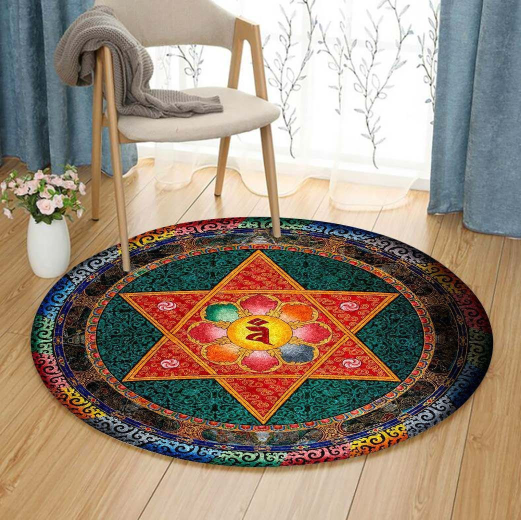 Mandala Round Rug Carpet Bedroom Livingroom Home Decor