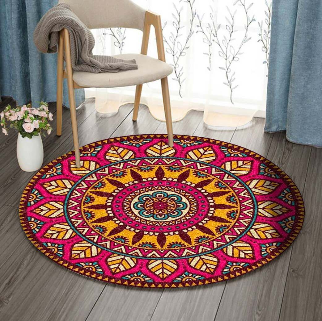 Mandala Round Rug Carpet Bedroom Livingroom Home Decor
