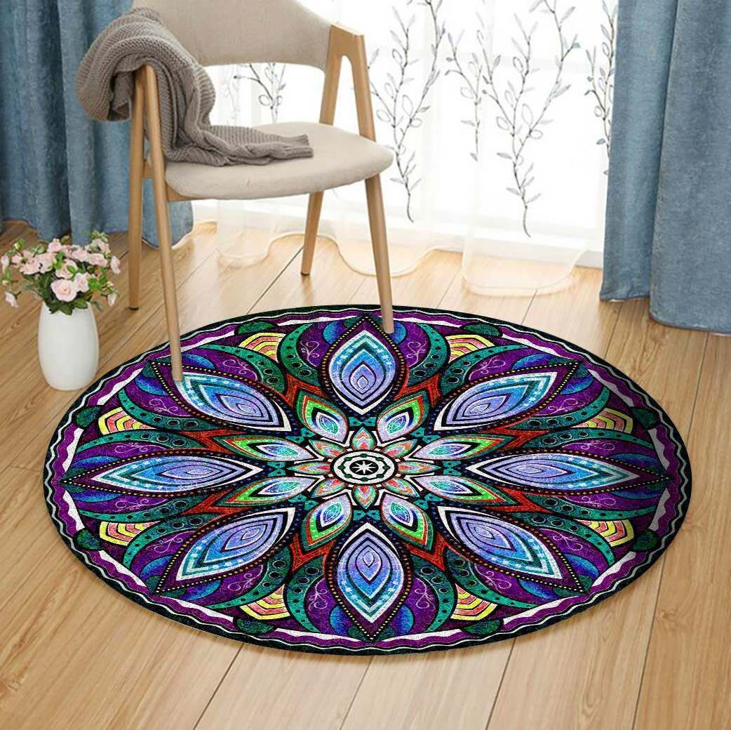 Mandala Round Rug Carpet Bedroom Livingroom Home Decor
