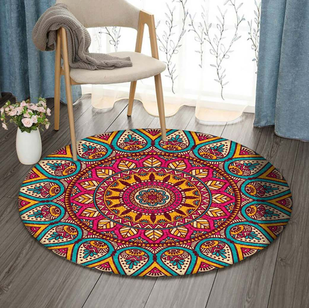 Mandala Round Rug Carpet Bedroom Livingroom Home Decor