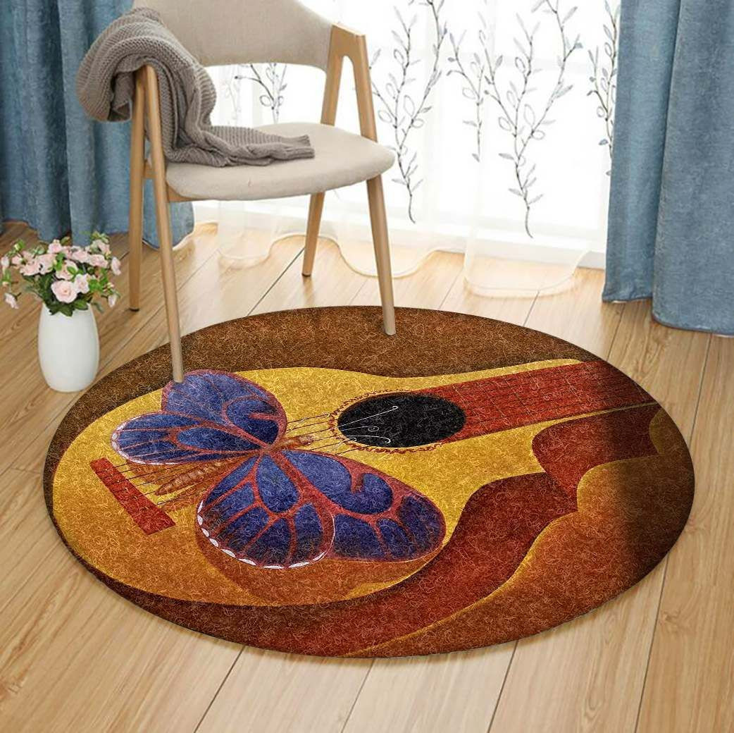 Mandolin Round Rug Carpet Bedroom Livingroom Home Decor