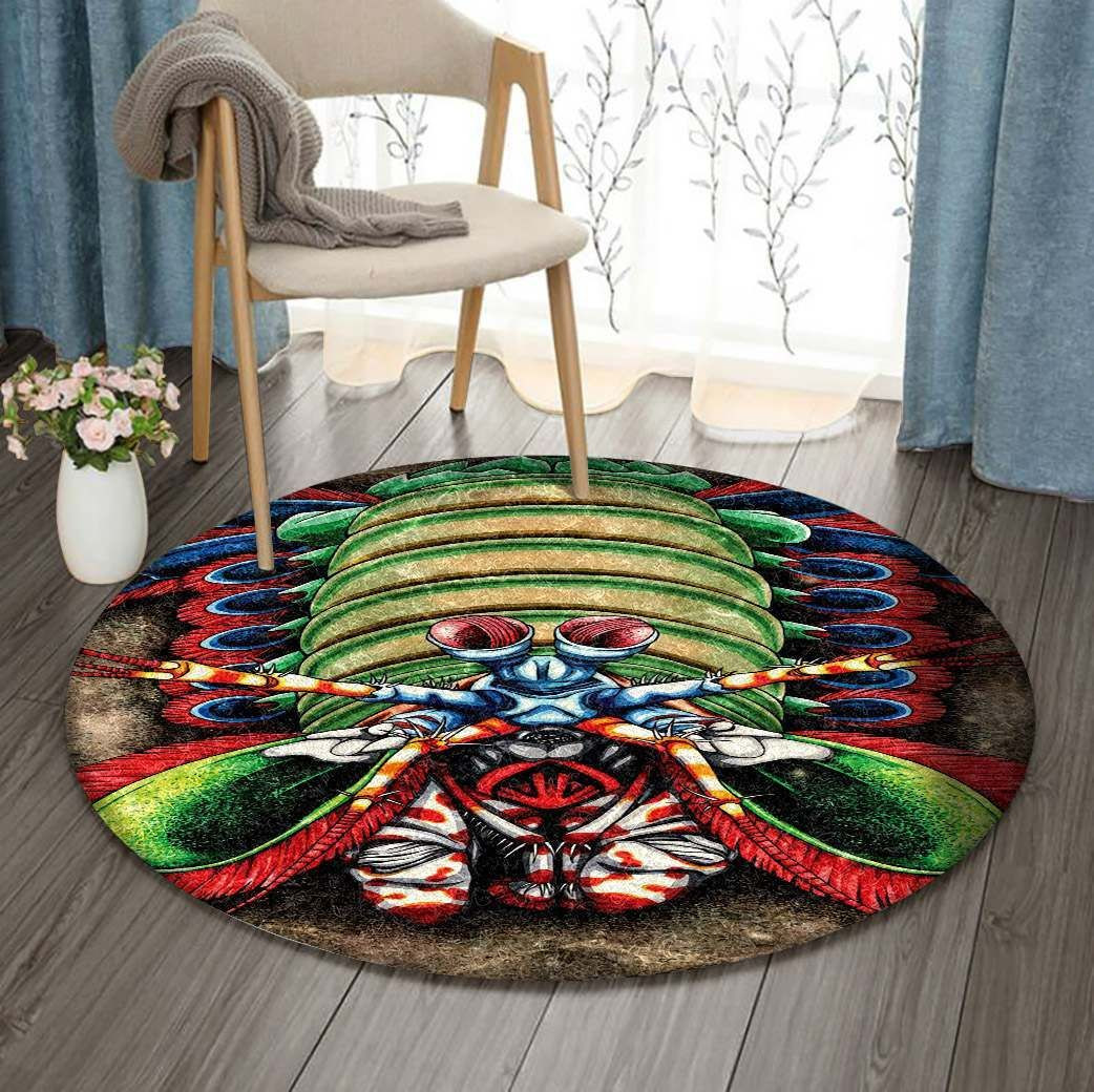 Mantis Shrimp Round Rug Carpet Bedroom Livingroom Home Decor