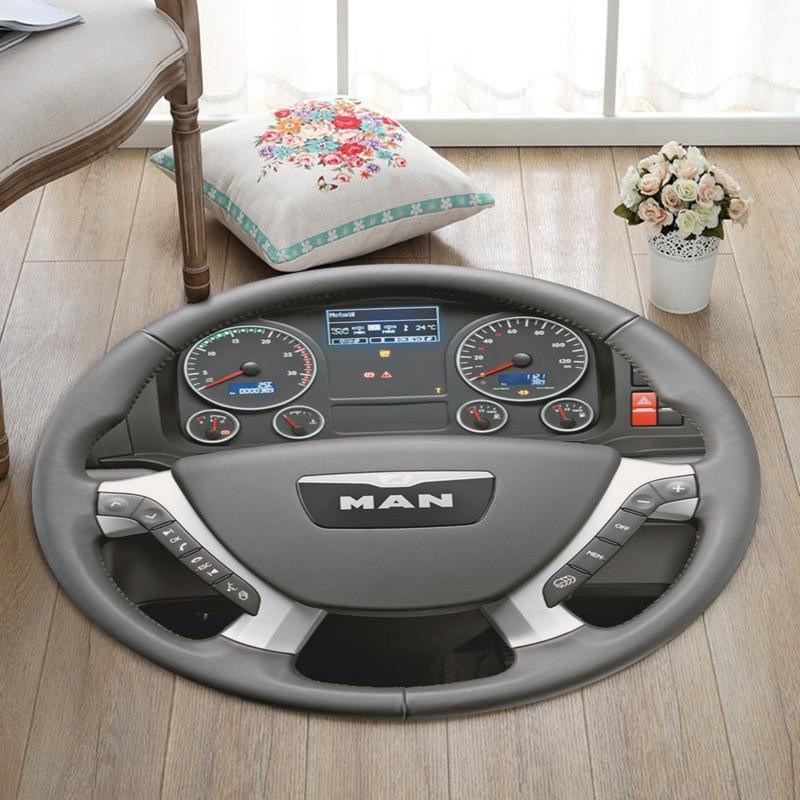 Mantruck Living Room Round Rug Carpet Bedroom Livingroom Home Decor