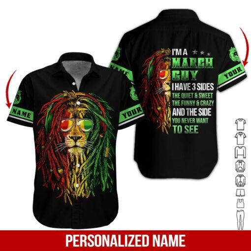 March Guy Personalized Hawaiian Shirt
